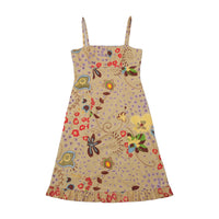 Philosophy Di Alberta Ferretti Beaded Floral Cotton Slip Dress