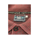 Limited Edition Vintage Cotton Blend Rib Knit Collared Sweater
