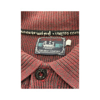 Limited Edition Vintage Cotton Blend Rib Knit Collared Sweater