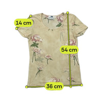 Evidence Classics Sheer Rose Print T-shirt