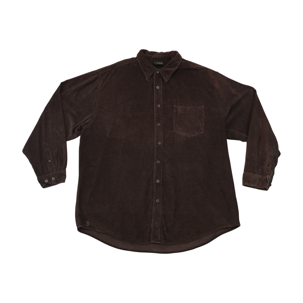 Cambridge Classics Brown Corduroy Button Up Shirt