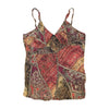 Bluoltre Patchwork Print Spaghetti Strap Tank Top (Repriced)