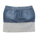 Calvin Klein Jeans Two Tone Denim Mini Skirt