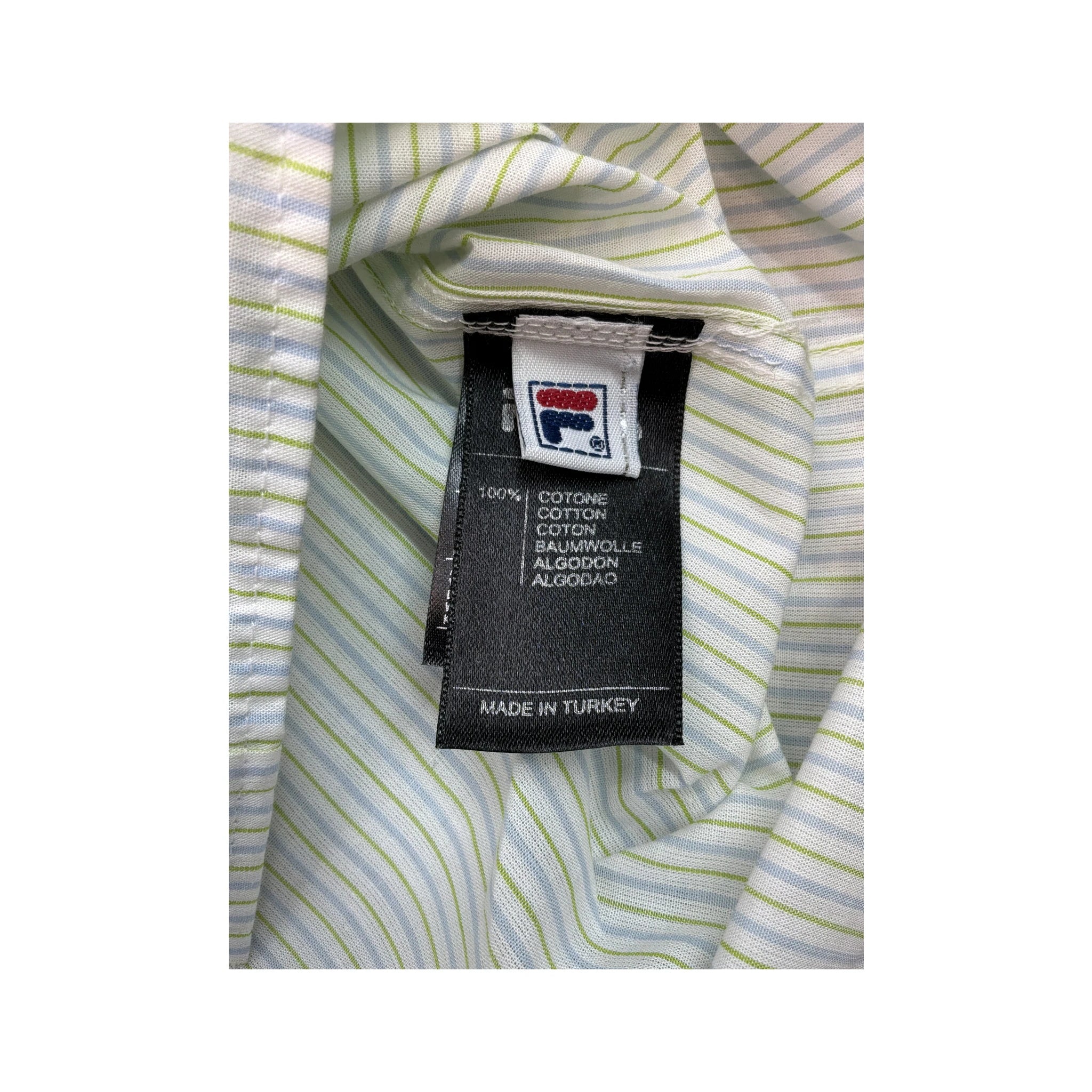 Fila Striped Cotton Button-Down Shirt