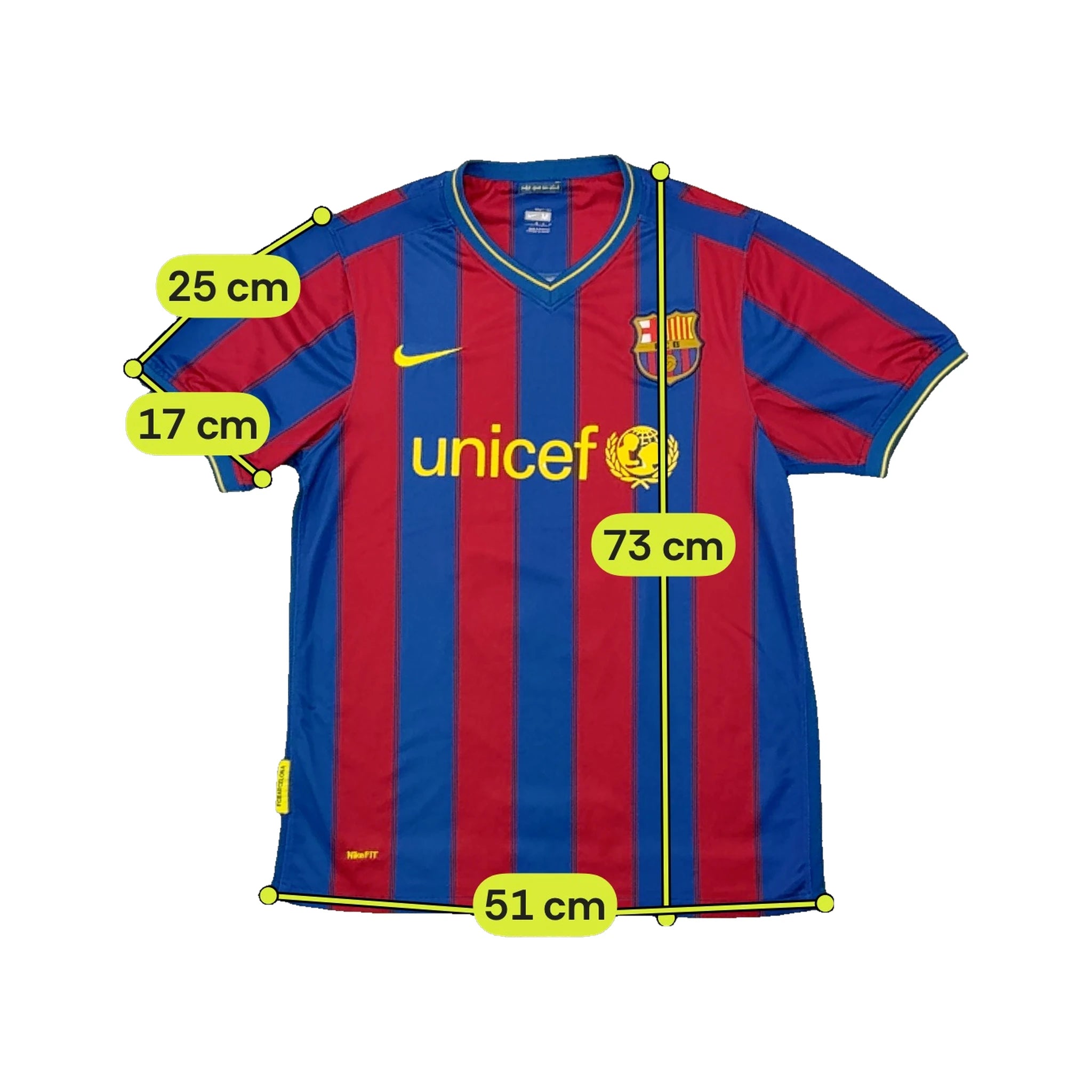 Nike FC Barcelona Ibrahimović 9 Striped Soccer Jersey