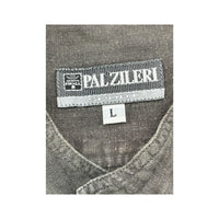 Pal Zileri Gray Band Collar Utility Shirt