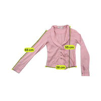Coconuda Asymmetric Rhinestone Trim Blouse
