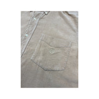 Camisa Chaps em Bombazine de algodão bege com Botões