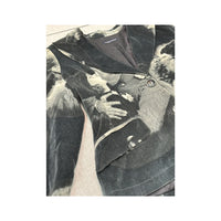 Angelo Marani Cinematic Print Cotton Velvet Jacket
