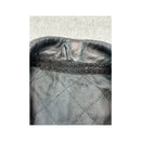 Vintage Black Leather Belted Moto Jacket