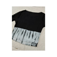 Americo Tavar Embroidered Tie Dye Cotton Blouse