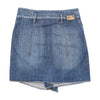 GAS Studded Button Front Denim Mini Skirt
