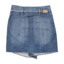 GAS Studded Button Front Denim Mini Skirt