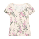 T-shirt Blumarine Underwear floral com decote Redondo