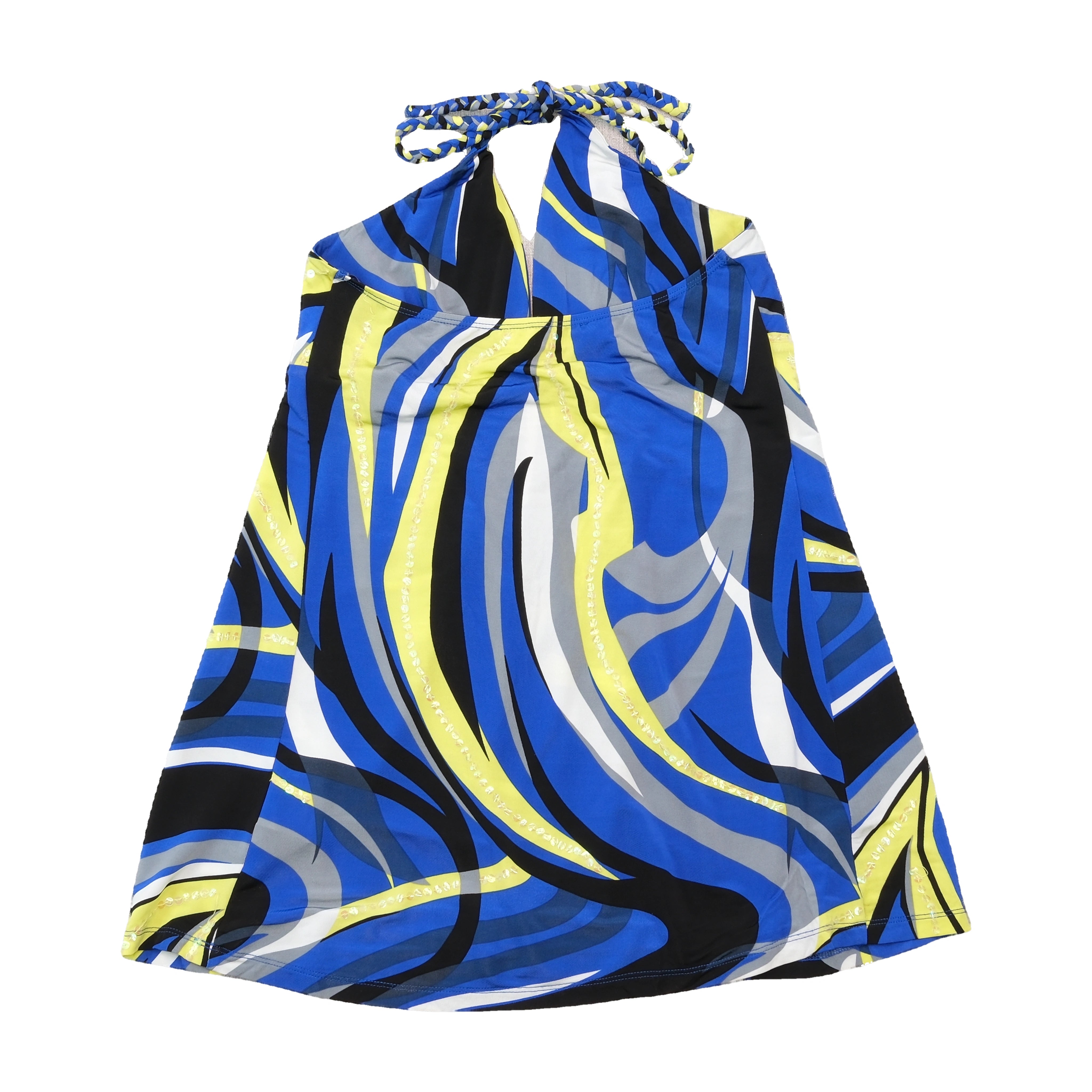 Top de alças Halter Phard com estampado abstrato