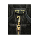Juicy Couture Black Velour Zip Up Hoodie