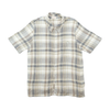 Maria Bellesi Plaid Linen Blend Zip Front Shirt