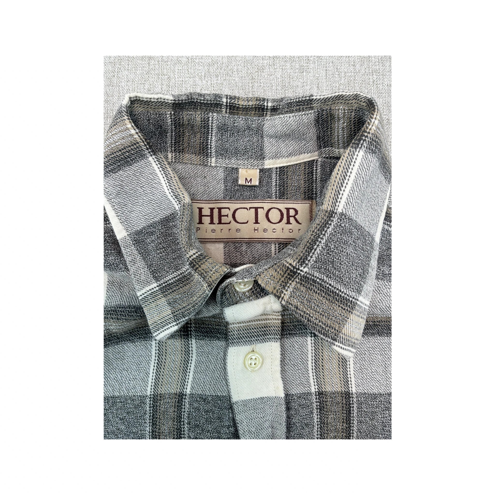 HECTOR Plaid Cotton Button Up Shirt
