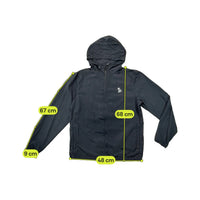OVO Black Hooded Zip-Up Jacket (Etiqueta com tecido?)