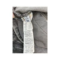Stradivarius Faded Gray Denim Mini Skirt