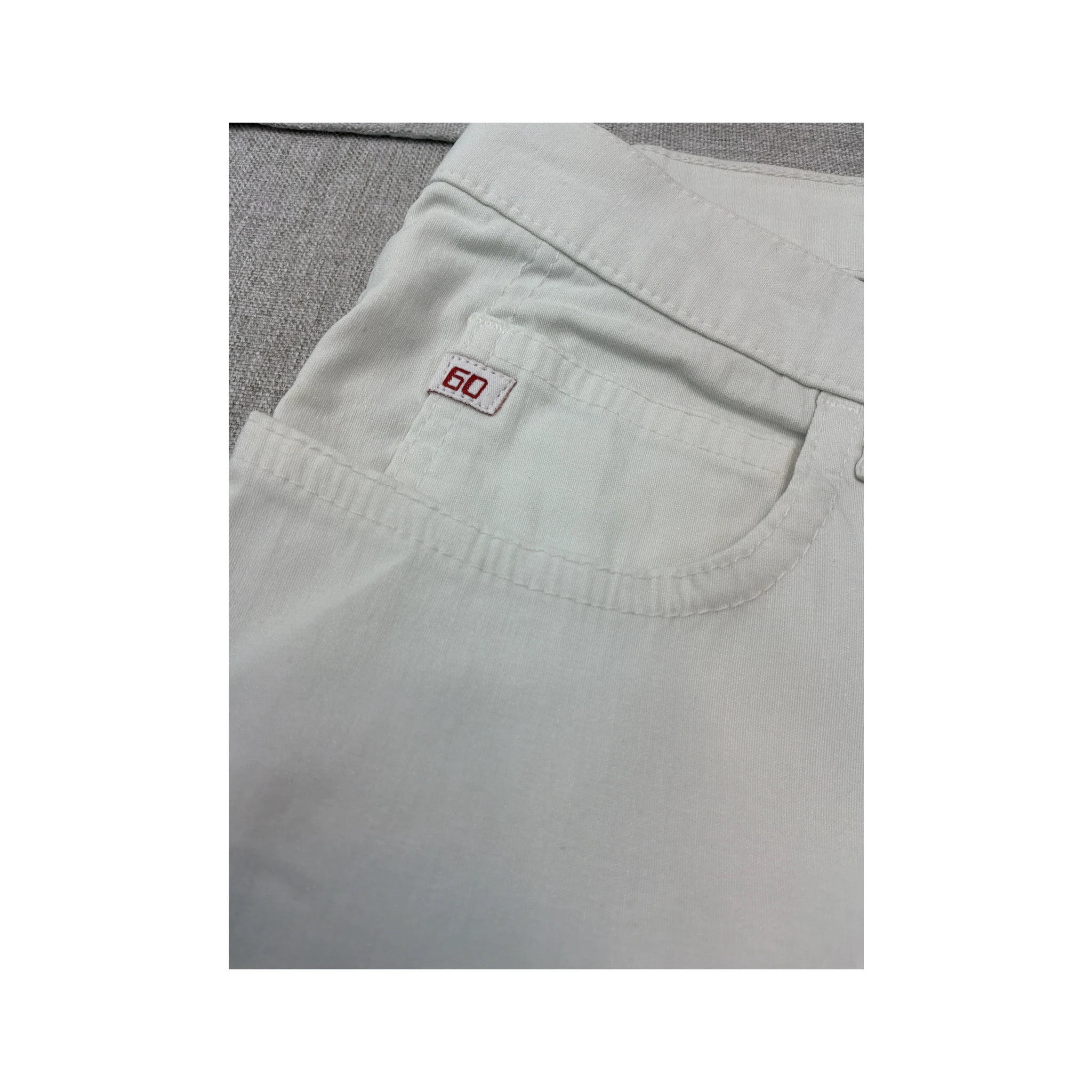 Miss Sixty Low Rise Cropped White Pants