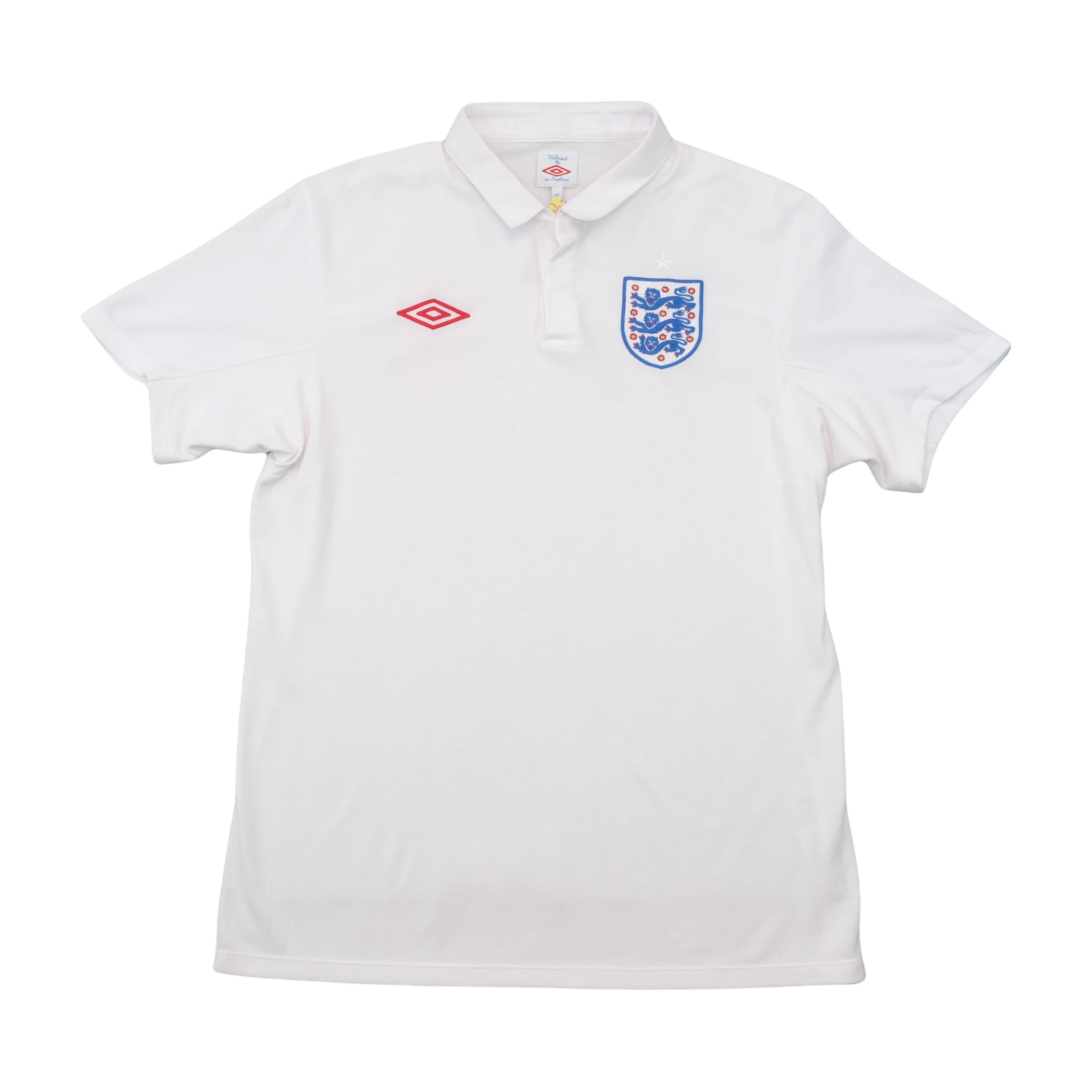 Umbro England Embroidered Crest Football Polo Shirt