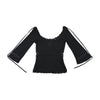 D&G Dolce & Gabbana Lace Trim Bell Sleeve Blouse