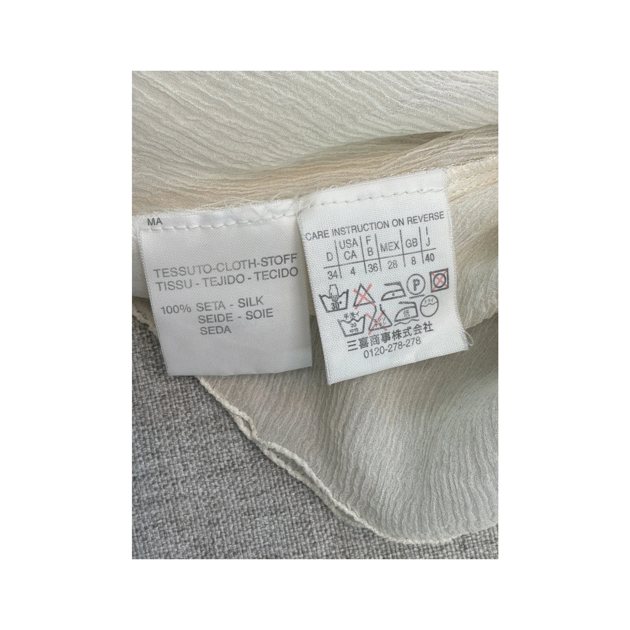 Marella Sleeveless Silk Tie Neck Blouse (Edit Image)