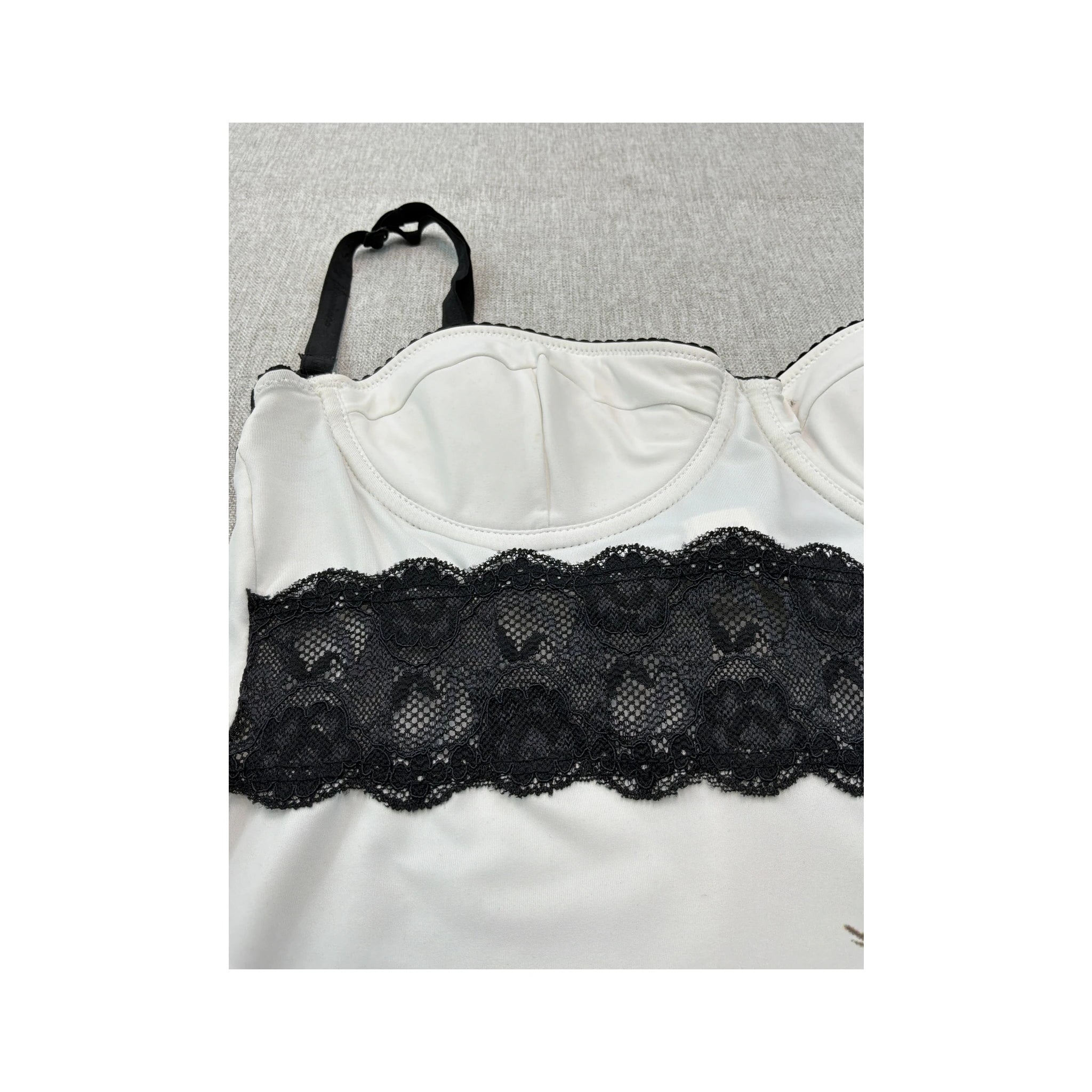 GUESS by Marciano Rose Print Lace Bustier Tank Top