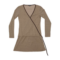 Kenvelo Geometric Print Wrap Dress