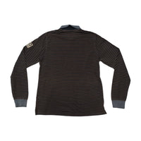 Murphy &amp; Nye Vintage Striped Cotton Long Sleeve Polo Shirt