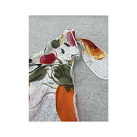 One Shoulder Fruit Floral Mesh Dress