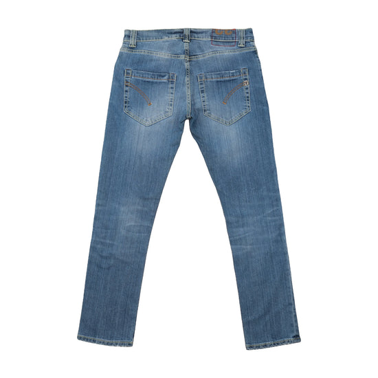Dondup Mid-Wash Slim Straight Jeans