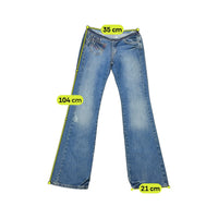 Replay Embroidered Flare Jeans