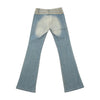 Mitequi Distressed Panel Flare Jeans