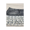 Guess Y2K Floral Ruffle Denim Mini Skirt