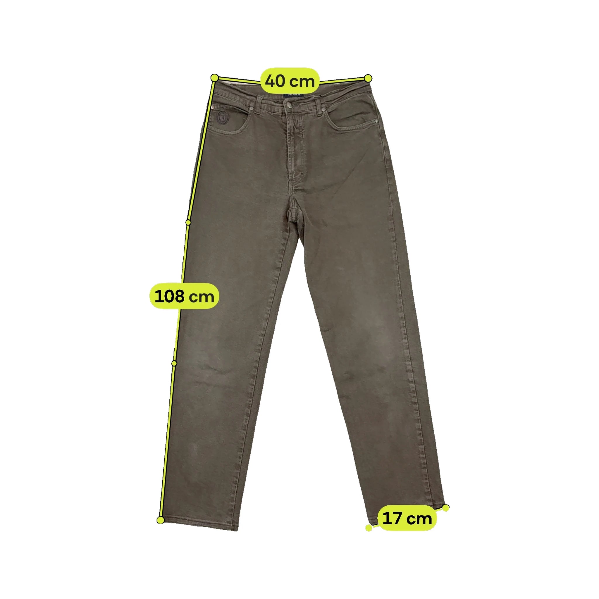 Trussardi Jeans Gray Straight Leg Jeans