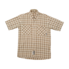 Salewa Brown Plaid Short Sleeve Viscose Blend Shirt