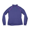 Camisola de Corrida Nike Dri-FIT roxa com Meio Fecho