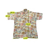 Abstract Painterly Print Viscose Short Sleeve Shirt