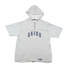 Polar com capuz ASICS vintage de Manga curta com Meio Fecho