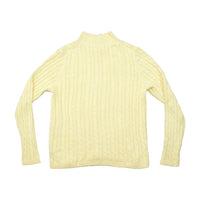 L.L.Bean Cable Knit Full-Zip Mock Neck Sweater (QUEMADA)