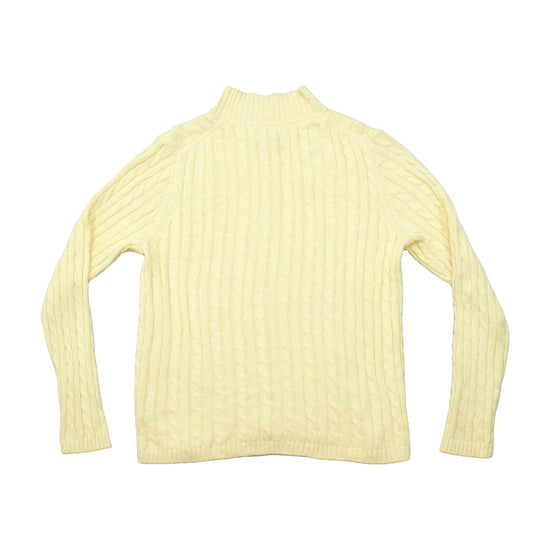 L.L.Bean Cable Knit Full-Zip Mock Neck Sweater