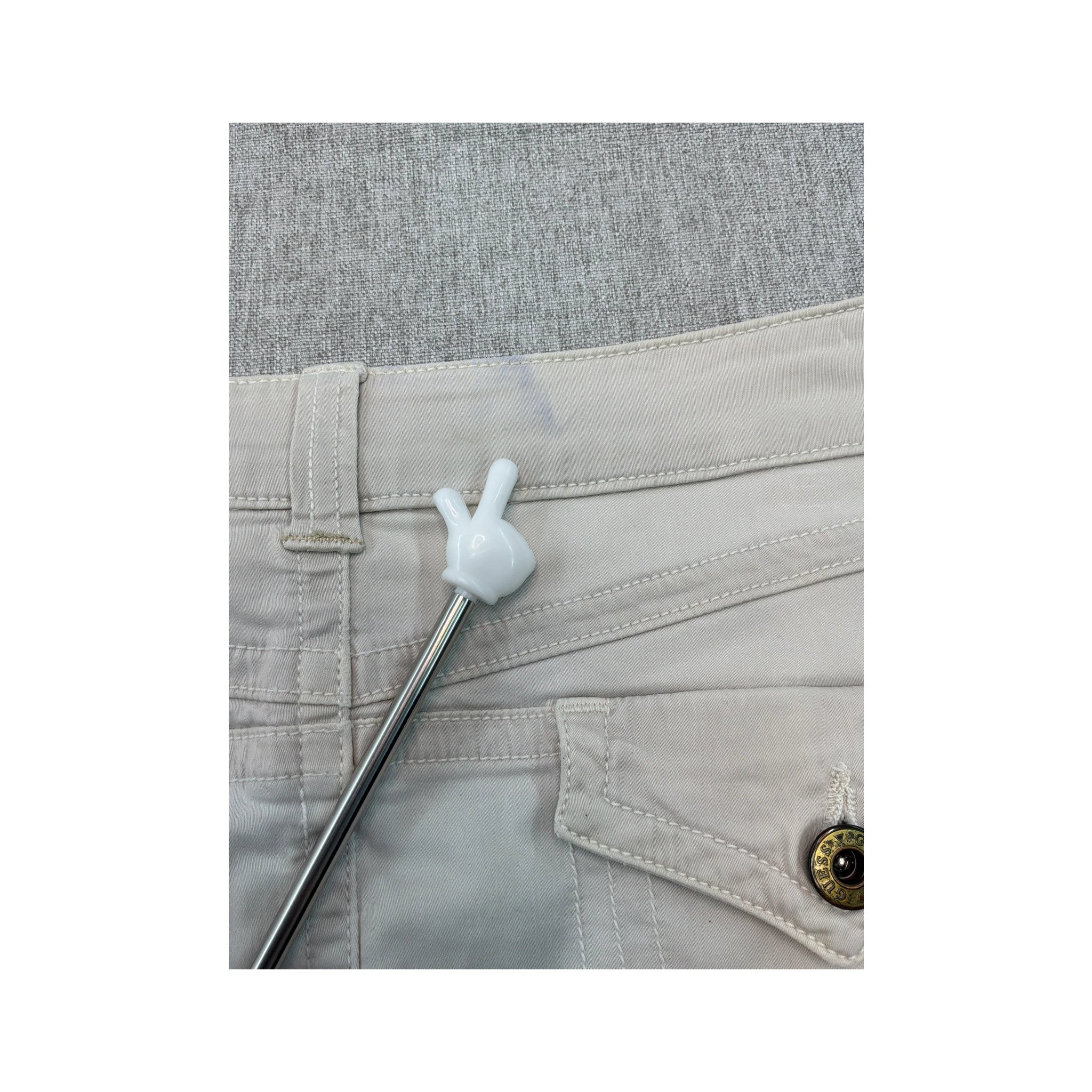 GUESS Y2K White Utility Mini Skirt