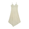 Mezzo Linen Slip Dress with Lace Trim