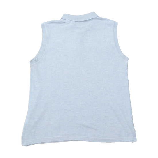 Sleeveless Fred Perry Blue Polo