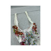 XS Milano Floral Ruffle Sheer Tank Top