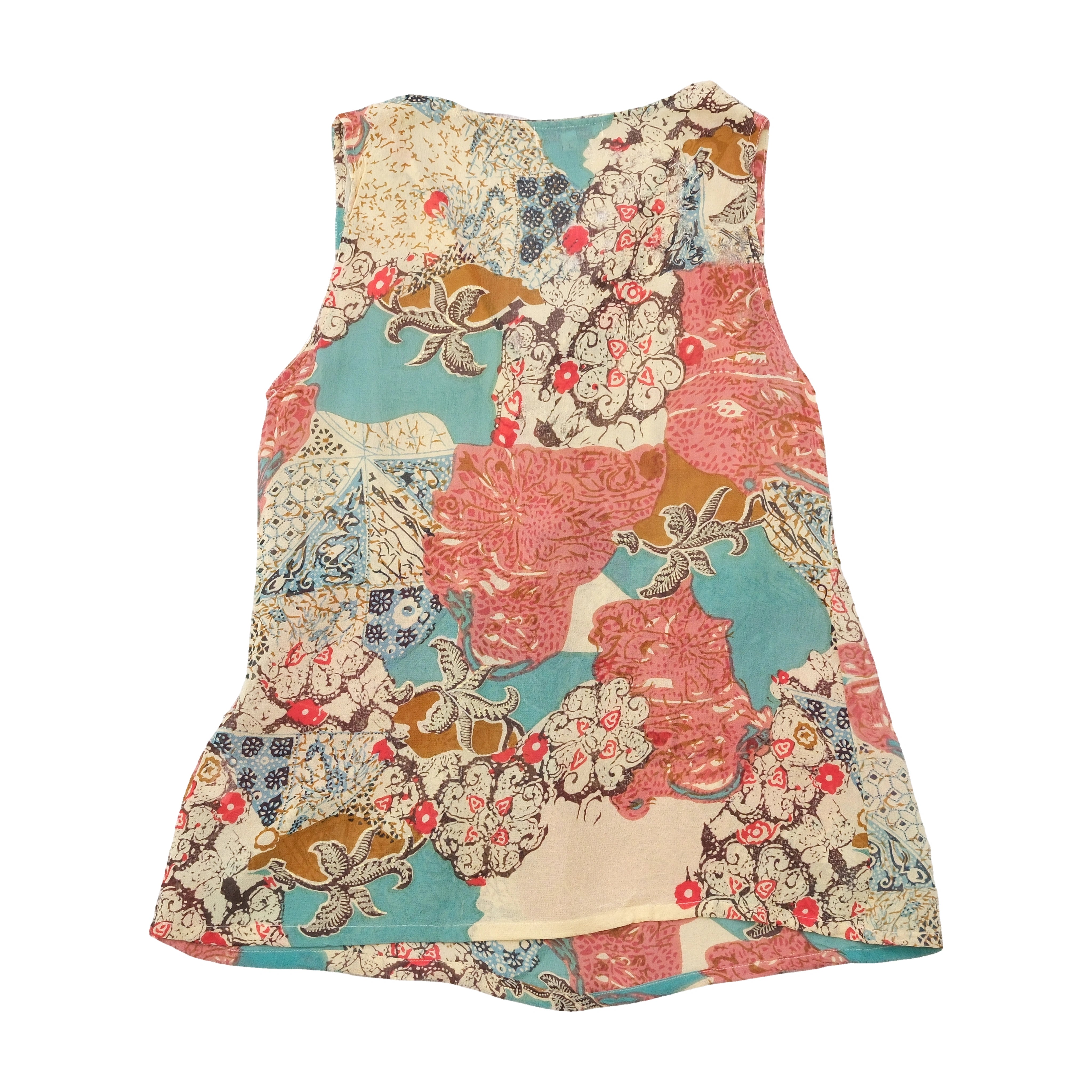 Fuel & Gas Sequined Patchwork Print Tank Top (Repriced)