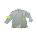 Think Pink Vintage Light Gray Quarter Zip Fleece