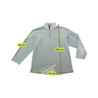 Think Pink Vintage Light Gray Quarter Zip Fleece